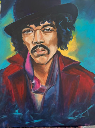 "Jimmy Hendrix"_100 x 80 cm